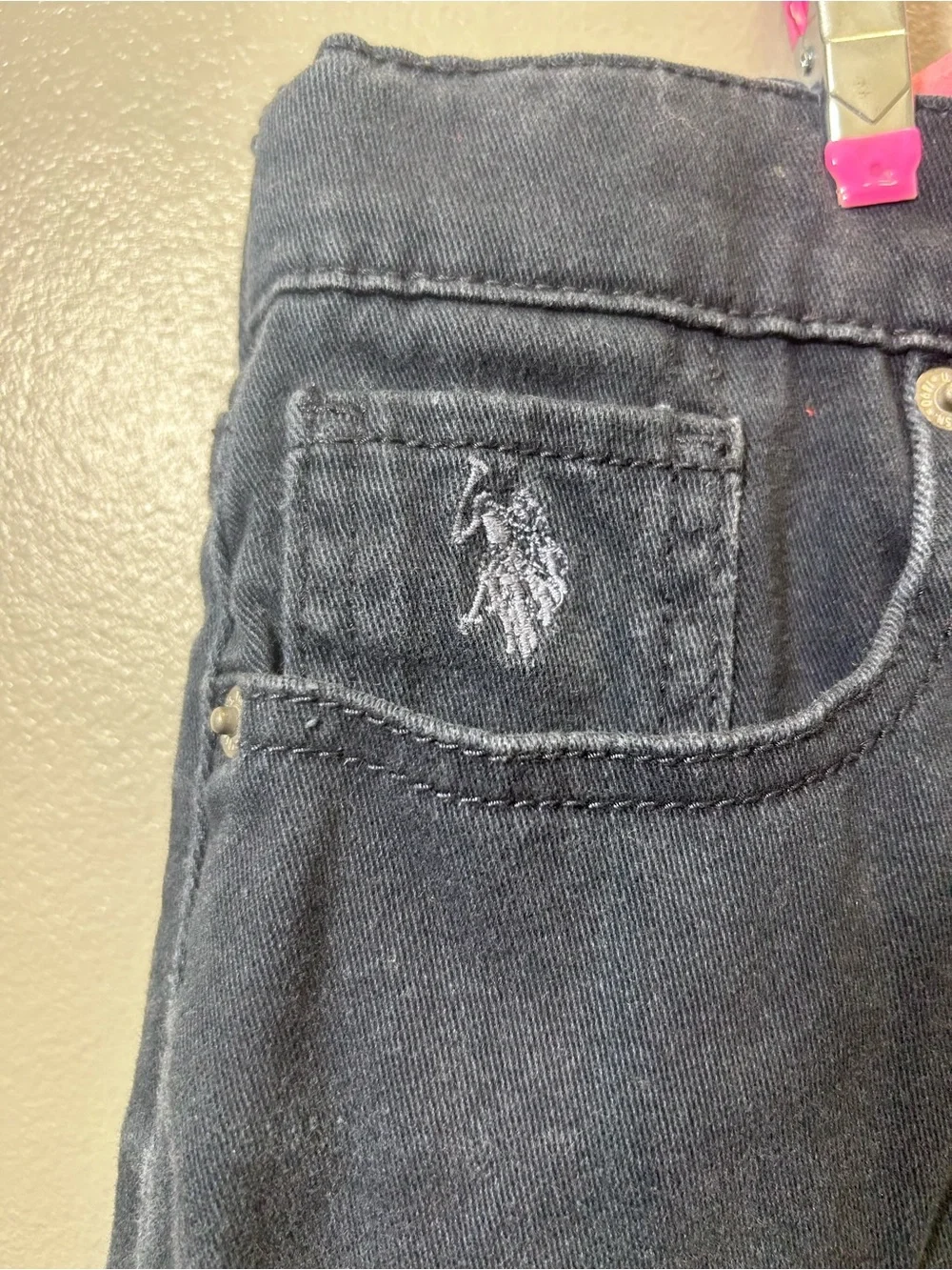 U.S. Polo Assn. Dark Gray Skinny Jeans with Embroidered Logo